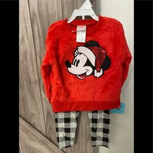 NWT Disney two piece Mickey Christmas outfit